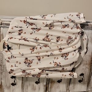 Drape front blouse